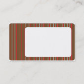 レトロのストライプによって円形にされるフレーム 名刺 (裏面)