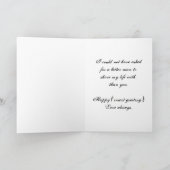 レトロのストライプ夫のための不潔な カード (内部)