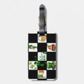 レトロのセントパトリックのユニークな日 ラゲッジタグ (裏面縦)