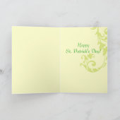 レトロのセントパトリックの日の挨拶状 カード (内部)