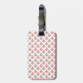 レトロのソックス猿パターン ラゲッジタグ (裏面縦)