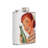 レトロのソーダ広告の冗談 フラスク (右)