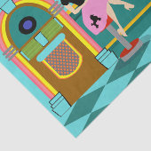 レトロのソーダ・ファウンテンのティッシュペーパー 薄葉紙 (詳細)