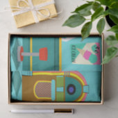 レトロのソーダ・ファウンテンのティッシュペーパー 薄葉紙 (ギフト)