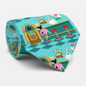 レトロのソーダ・ファウンテンのネクタイ ネクタイ (ロール)