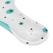 レトロのターコイズのダイヤモンド及びスターバストのまな板 カッティングボード (角)