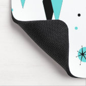 レトロのターコイズのダイヤモンド及びスターバストのマウスパッド マウスパッド (コーナー)