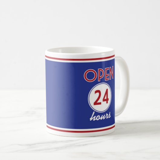 レトロのダイナーのコーヒー・マグ-レトロのデザインの飲み物用品セット コーヒーマグカップ (正面右)