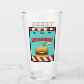 レトロのダイナーのシンボルや象徴 タンブラーグラス (裏面)