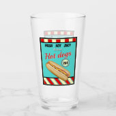 レトロのダイナーのシンボルや象徴 タンブラーグラス (正面)