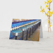 レトロのダイナーの印象主義 カード (黄色い花)