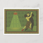 レトロのダンスの郵便はがき ポストカード (正面)