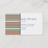 レトロのテレビの名刺 名刺 (裏面)