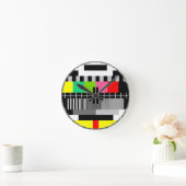 レトロのテレビの柱時計 ラウンド壁時計 (ホーム)