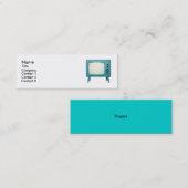 レトロのテレビ スキニー名刺 (正面/裏面)