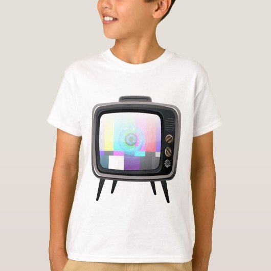 レトロのテレビ Tシャツ (正面)