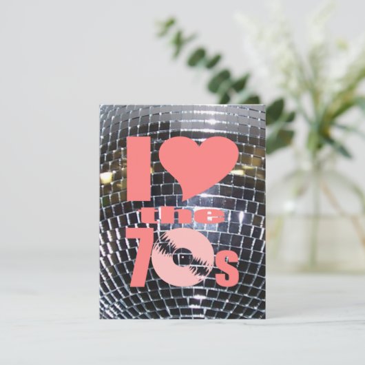 レトロのディスコのダンスパーティー|の70年代によってはレコードがパーティを楽しみます 招待状 (スタンド正面)