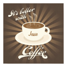 レトロのディナーポスターとコーヒーの相性