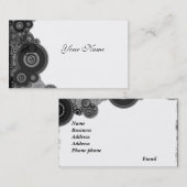 レトロのデザインのプロフィールカード 名刺 (正面/裏面)