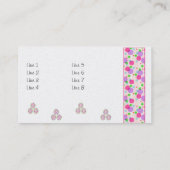 レトロのデザインの名刺やプロフィールカード 名刺 (裏面)