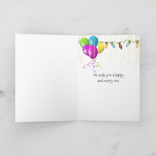 レトロのトラックのクリスマスの誕生日レトリーバー犬 シーズンカード (内部)