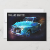 レトロのトラックはこの世界からあります 招待状 (正面)