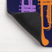 レトロのトランペット マウスパッド (コーナー)