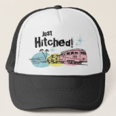 レトロのトレーラーはちょうど帽子を繋ぎました キャップ (正面)