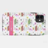 レトロのトレーラー及びフラミンゴパターン Case-Mate iPhoneケース (裏面(横))