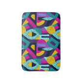 レトロのドードルポップ・アートの：幾何学的アート。 バスマット (正面縦)