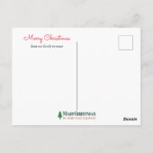 レトロのナシの木のパトリッジ手図解入りの、写真付きの- ポストカード (裏面)