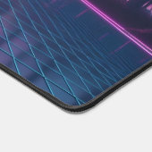 レトロのネオンパーム付き未来的な気化波卓上マット デスクマット (コーナー)