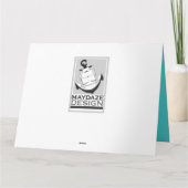 レトロのハッピーバースデー カード (裏面)