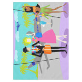 レトロのハワイのクリスマスのテーブルクロス テーブルクロス (正面)