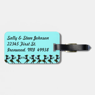 レトロのハワイのフラのダンスの荷物のバッグのラベル ラゲッジタグ