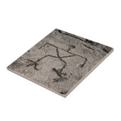 レトロのハワイの岩石彫刻-ヴィンテージの岩石彫刻 タイル (側面)