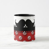 レトロのハンドルバーの髭の口ひげ マグカップ (中央)