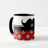 レトロのハンドルバーの髭の口ひげ マグカップ (正面左)