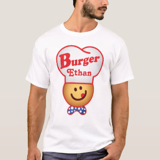 レトロのハンバーガーの接合箇所-ハンバーガーのボブのヴィンテージ--をカスタマイズ Tシャツ
