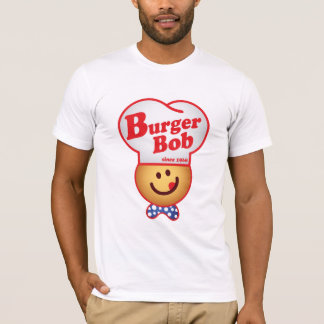 レトロのハンバーガーの接合箇所-ハンバーガーのボブのヴィンテージ Tシャツ