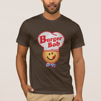 レトロのハンバーガーの接合箇所-ハンバーガーのボブのヴィンテージ Tシャツ