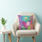 レトロのハートの枕 クッション (椅子)