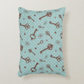 レトロのバレンタインの鍵 アクセントクッション (正面(垂直))