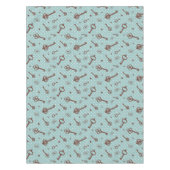 レトロのバレンタインの鍵 テーブルクロス (正面)