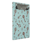 レトロのバレンタインの鍵 ミニクリップボード (アングル)