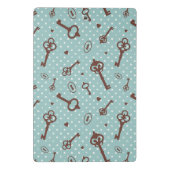 レトロのバレンタインの鍵 ミニクリップボード (裏面)