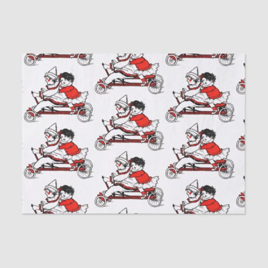 レトロのバレンタインデーのティッシュペーパー 薄葉紙 (正面)