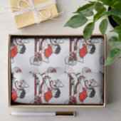 レトロのバレンタインデーのティッシュペーパー 薄葉紙 (ギフト)