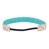 レトロのバレンタインデーパターン アスレチックヘッドバンド (裏面)