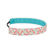 レトロのバレンタインデーパターン アスレチックヘッドバンド (左)